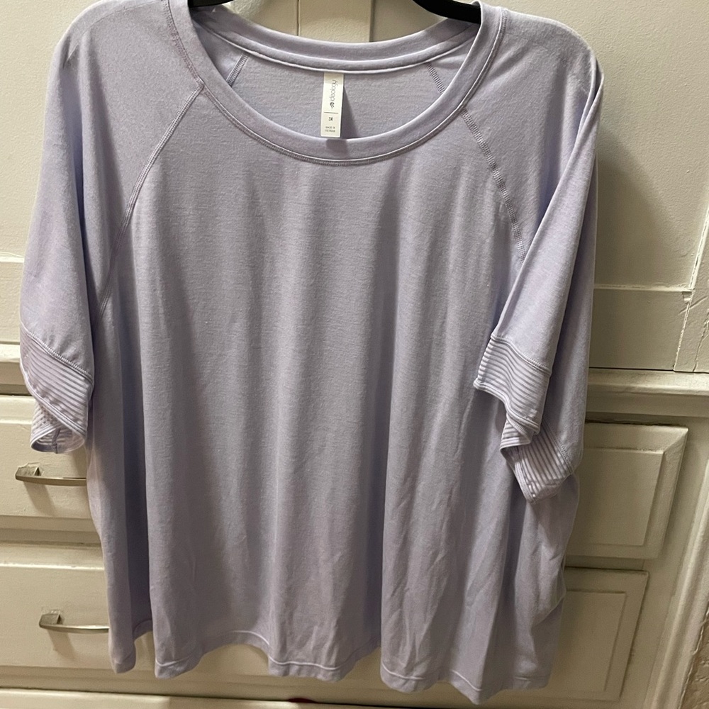 Ideology Light Purple Short Sleeve Top